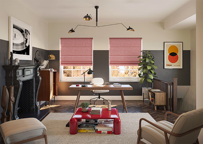 Mirdif, Raspberry - Roman Blind - Image 8